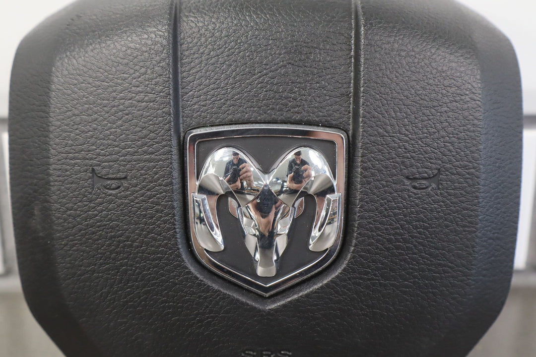 13 - 24 Dodge Ram 1500 Left Driver Steering Wheel Airbag Black Trim OEM