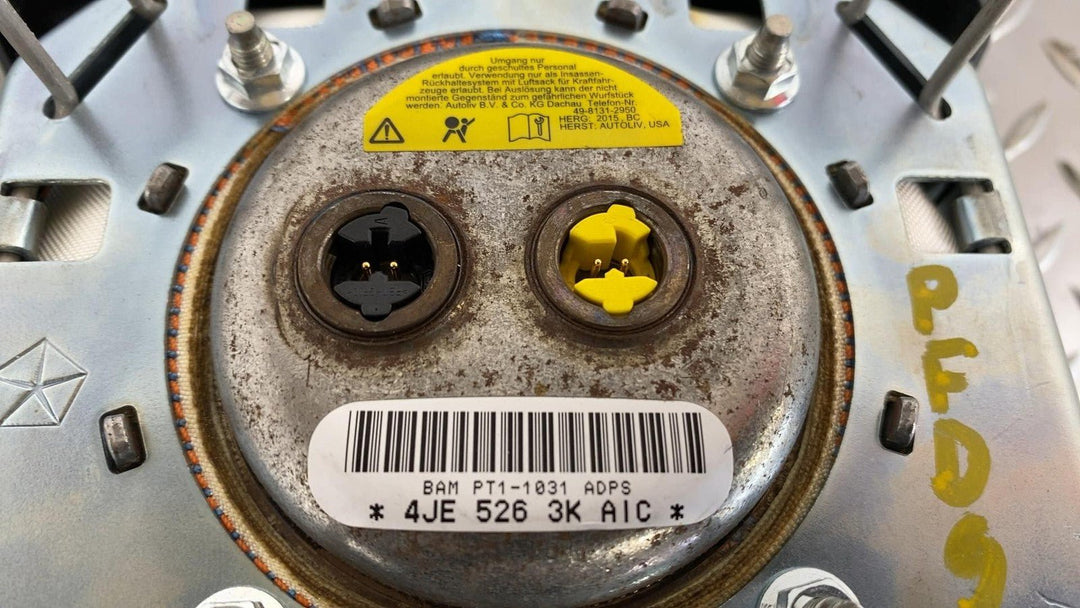 13 - 24 Dodge Ram 1500 Left Driver Steering Wheel Airbag Black Trim OEM