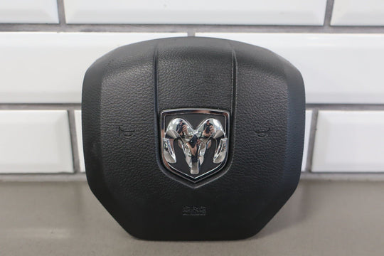 13 - 24 Dodge Ram 1500 Left Driver Steering Wheel Airbag Black Trim OEM
