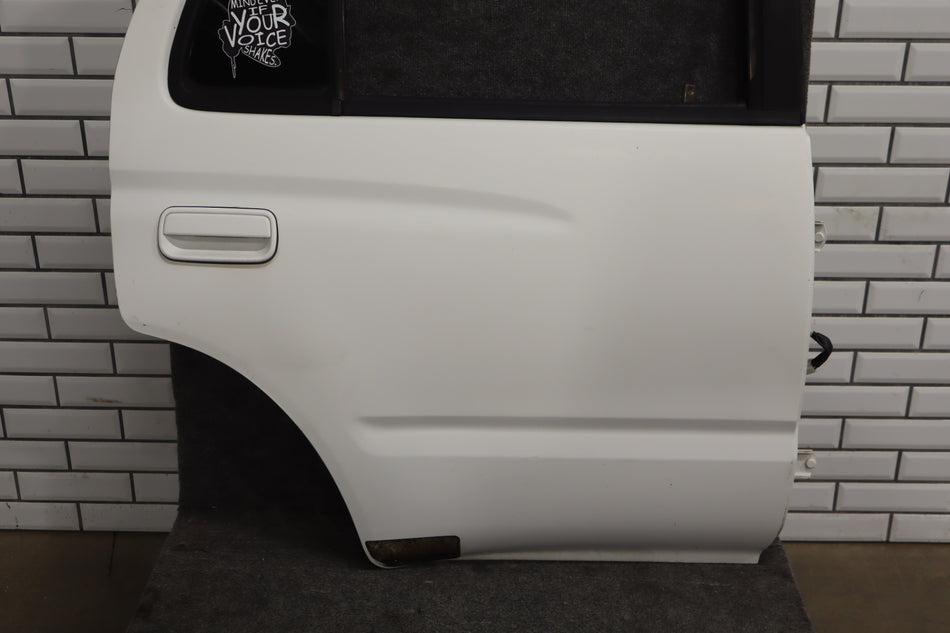 1996-2002 Toyota 4Runner Right Rear Door No Molding White 056