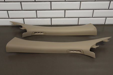 14-16 Jeep Grand Cherokee Pair A Pillar Trim (Frost Beige)