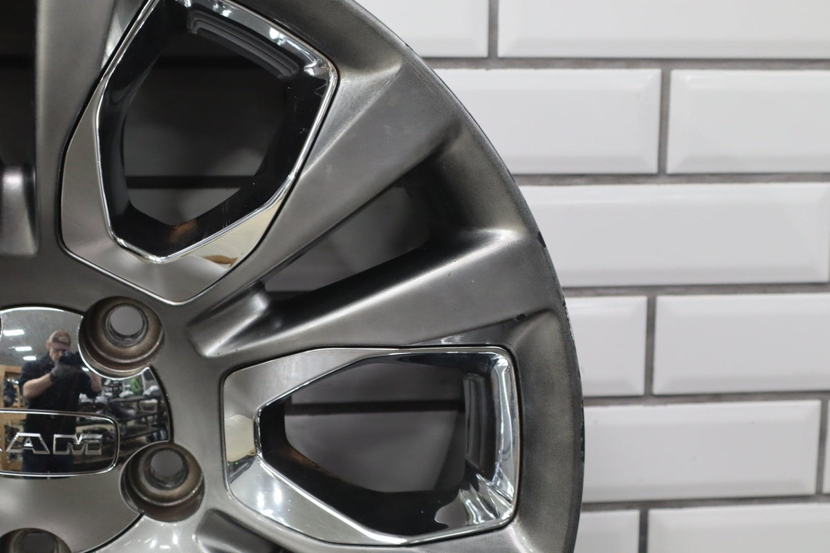14-18 Ram 1500 Longhorn 20x9 Silver Wheel W/Chrome Insert (WRM) 12-Spoke