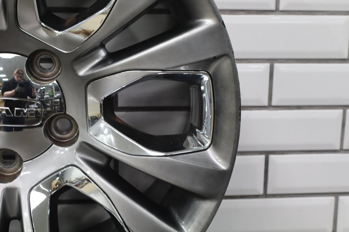 14-18 Ram 1500 Longhorn 20x9 Silver Wheel W/Chrome Insert (WRM) 12-Spoke