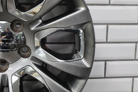 14-18 Ram 1500 Longhorn 20x9 Silver Wheel W/Chrome Insert (WRM) 12-Spoke