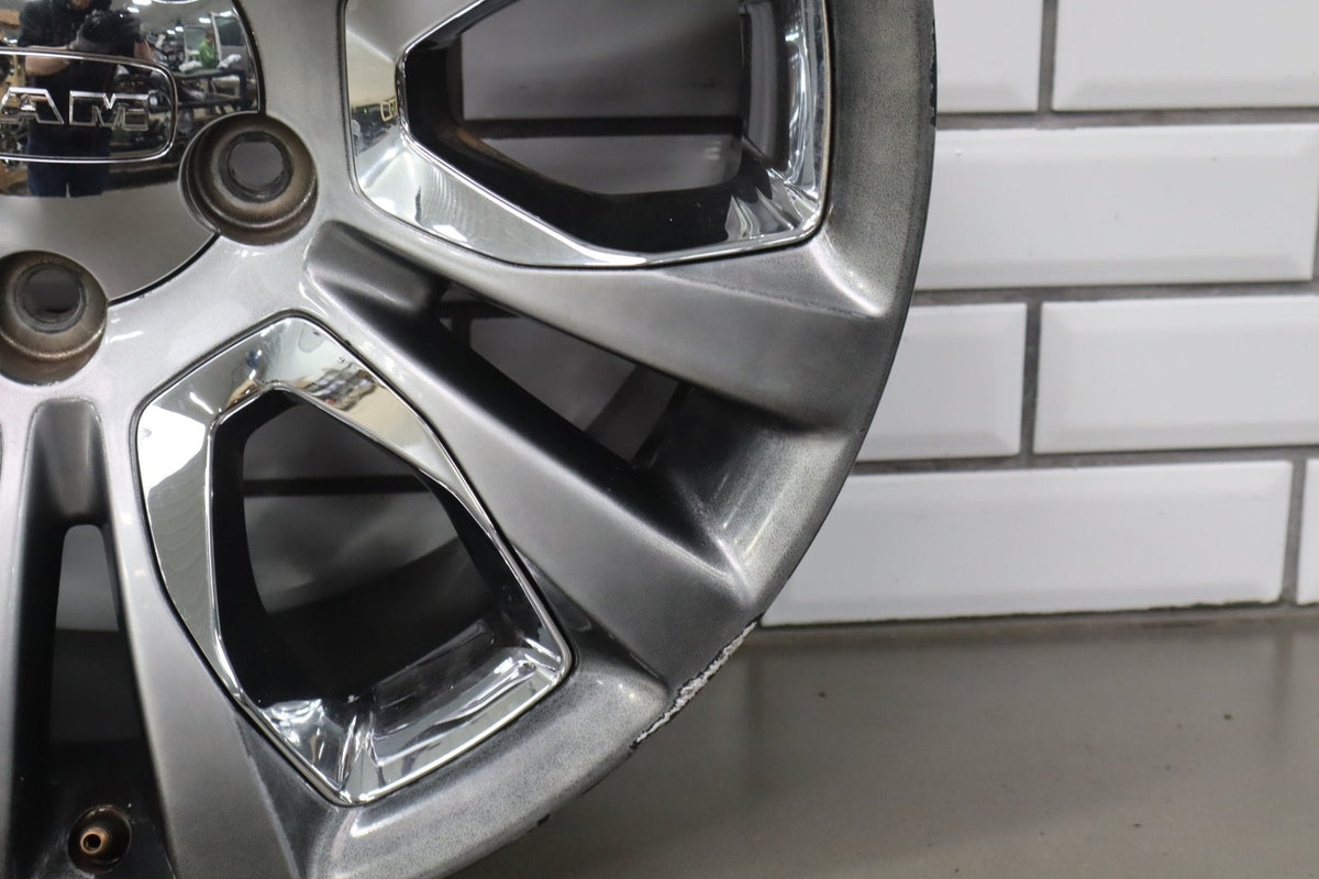 14-18 Ram 1500 Longhorn 20x9 Silver Wheel W/Chrome Insert (WRM) 12-Spoke