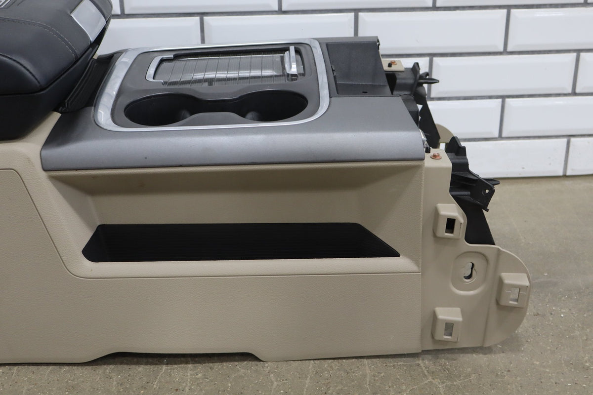14-18 Ram Limited Tungsten OEM Center Console Assembly with Trim Indigo/Frost