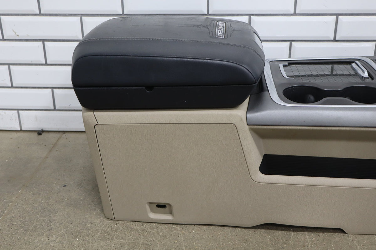 14-18 Ram Limited Tungsten OEM Center Console Assembly with Trim Indigo/Frost