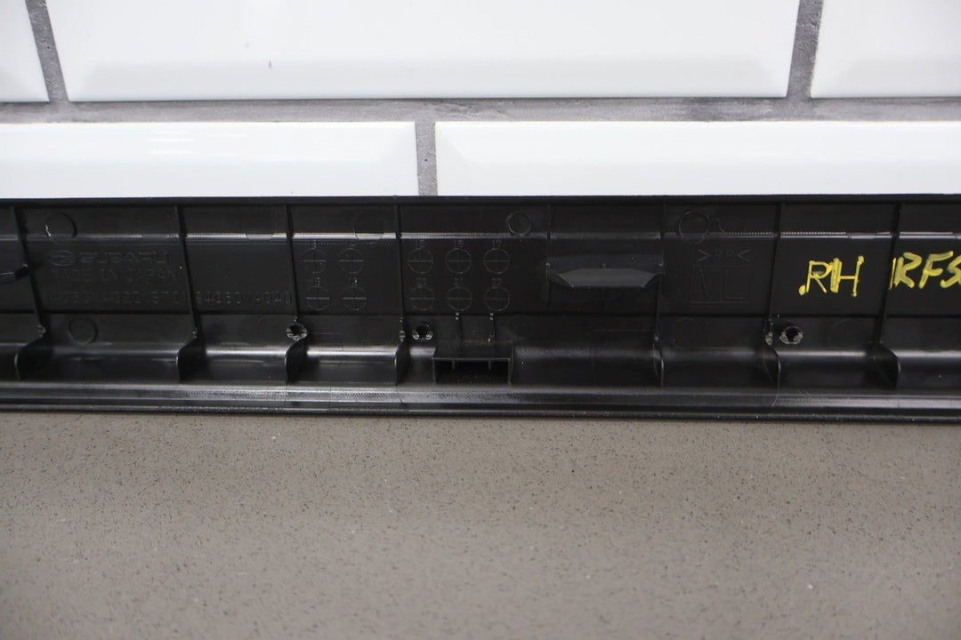 15 - 17 Subaru WRX STi Pair LH&RH Door Sill Entry Plates (Black/Aluminum)