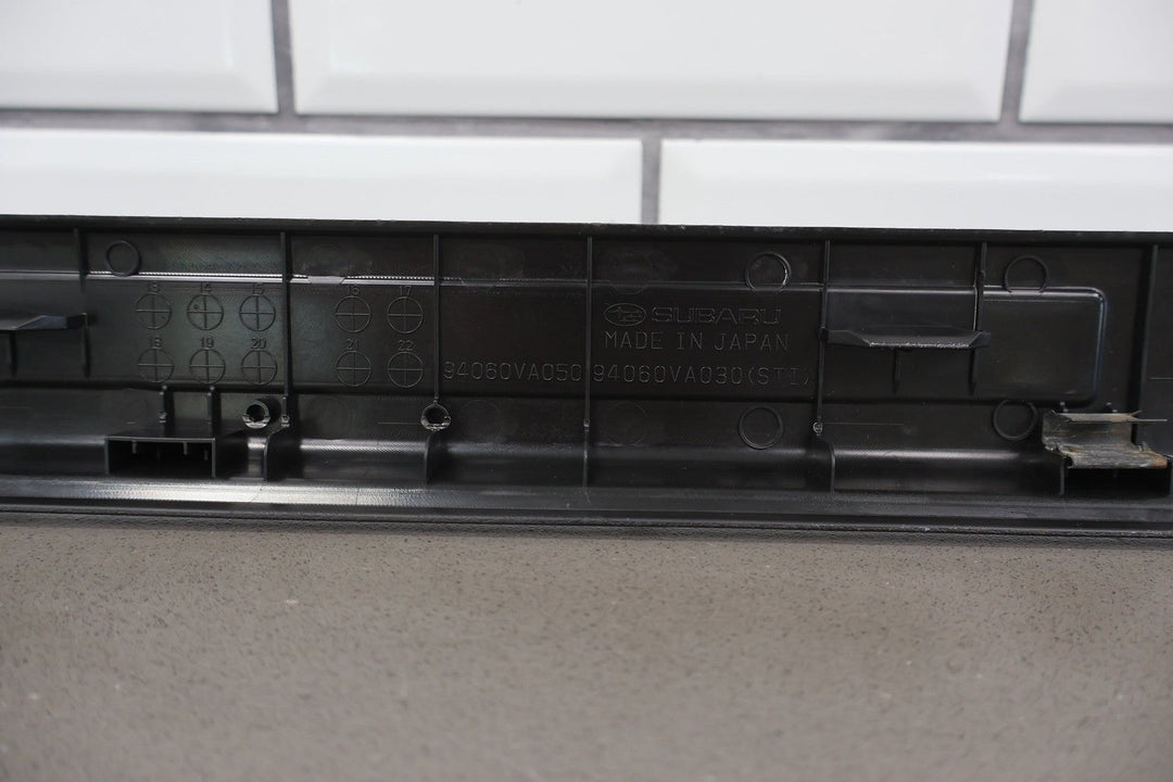 15 - 17 Subaru WRX STi Pair LH&RH Door Sill Entry Plates (Black/Aluminum)