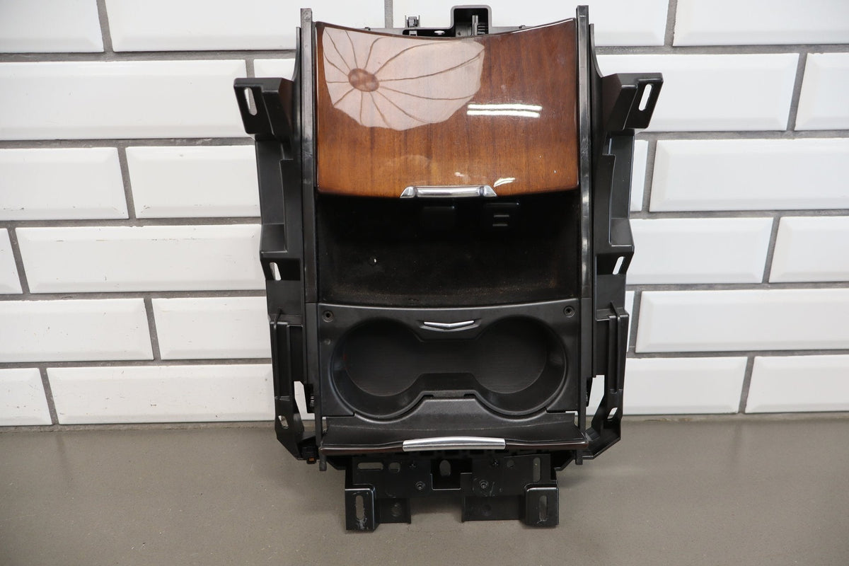 15-20 Cadillac Escalade Console Cup Holder Woodgrain