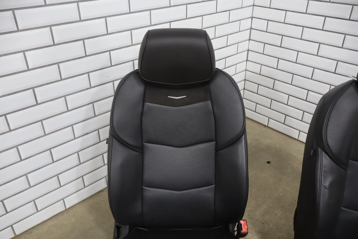 15-20 Cadillac Escalade Front Seats Heat Cool Jet Black