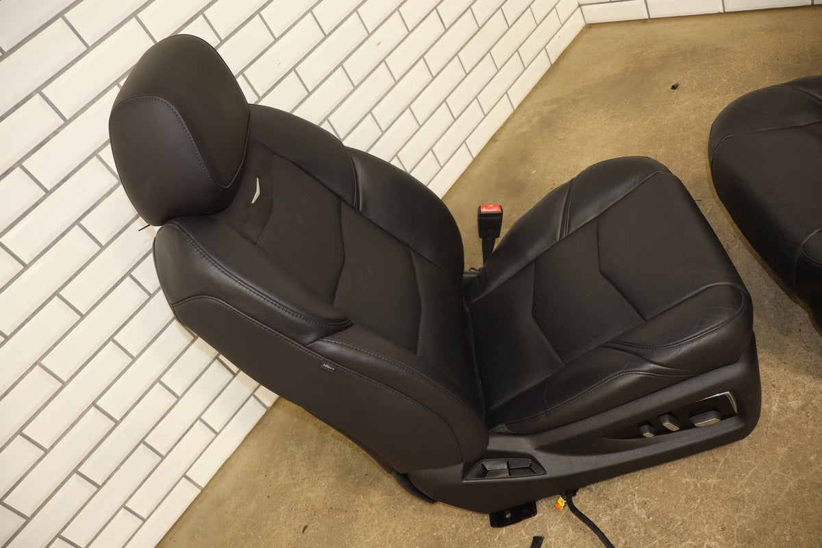 15-20 Cadillac Escalade Front Seats Heat Cool Jet Black