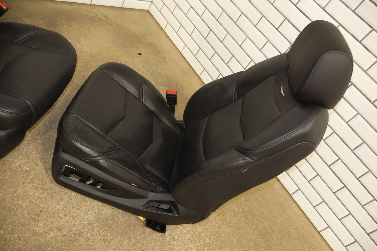 15-20 Cadillac Escalade Front Seats Heat Cool Jet Black