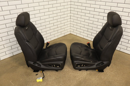 15-20 Cadillac Escalade Front Seats Heat Cool Jet Black