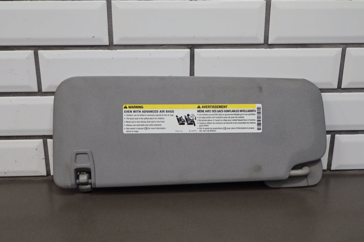 15-20 Cadillac Escalade Sun Visor Pair Jet Black H2X