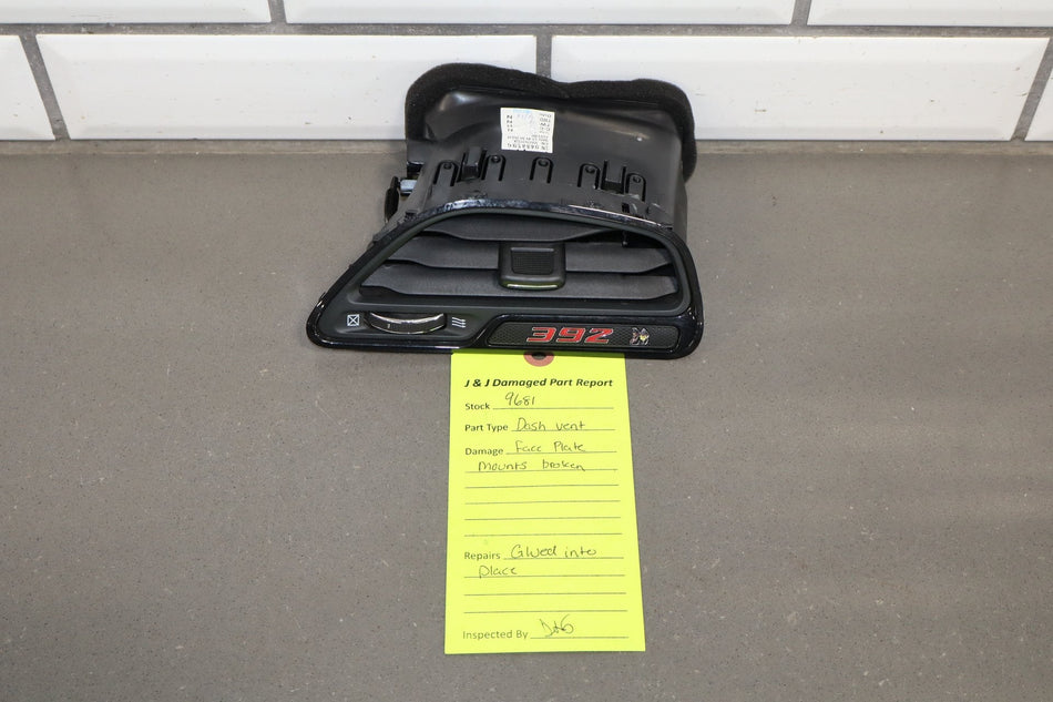 15-23 Dodge Challenger Scat Pack 392 Right RH Dash Air Vent