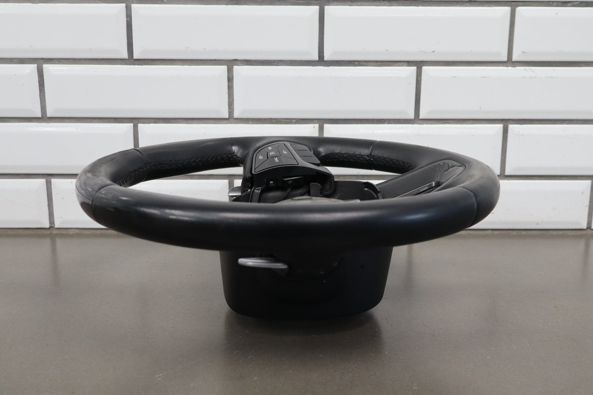 15-23 Dodge Challenger Scat Pack Leather Steering Wheel Black OEM