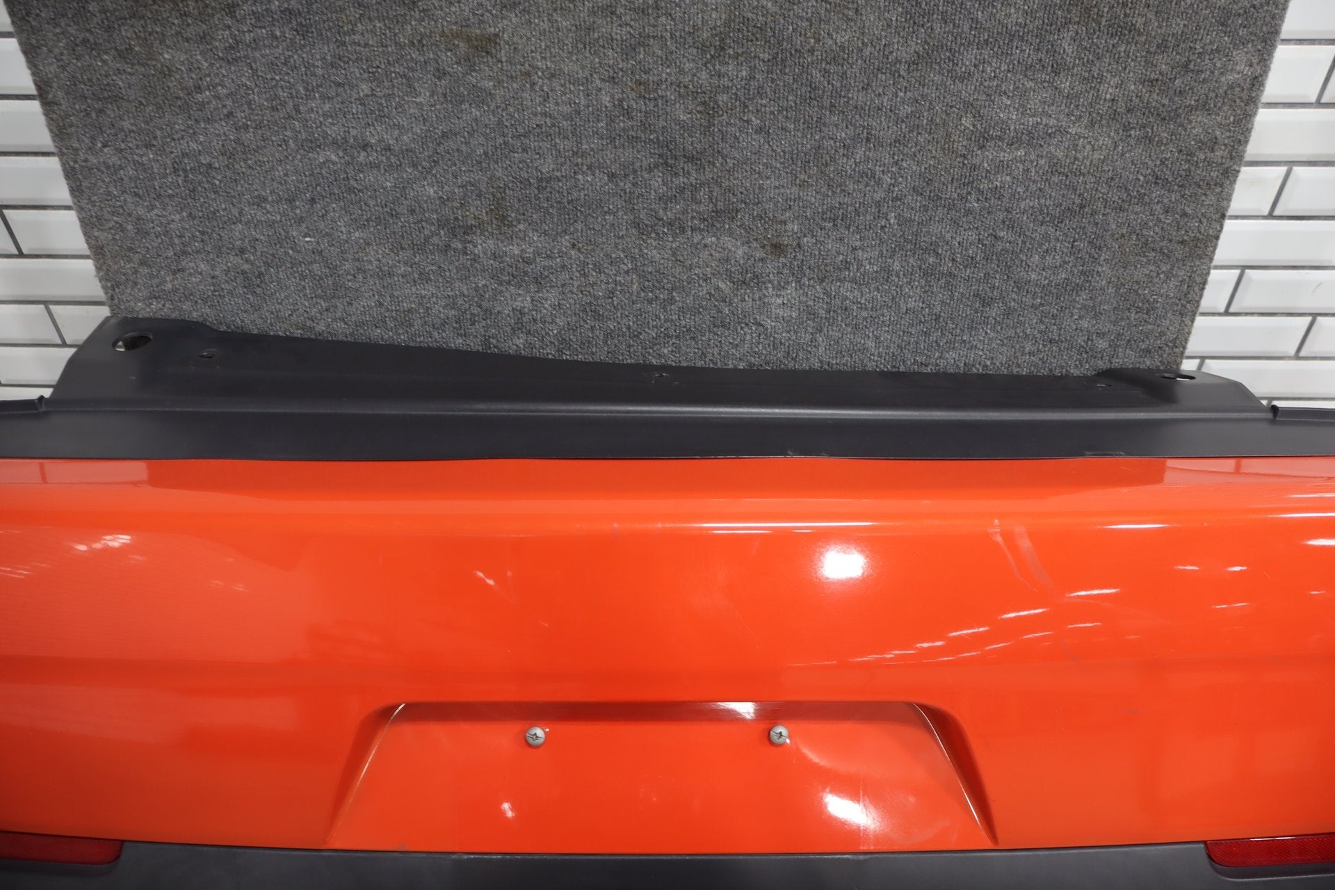 15-23 Dodge Challenger SRT Rear Bumper with Park Assist/Diffuser Go Mango PVP