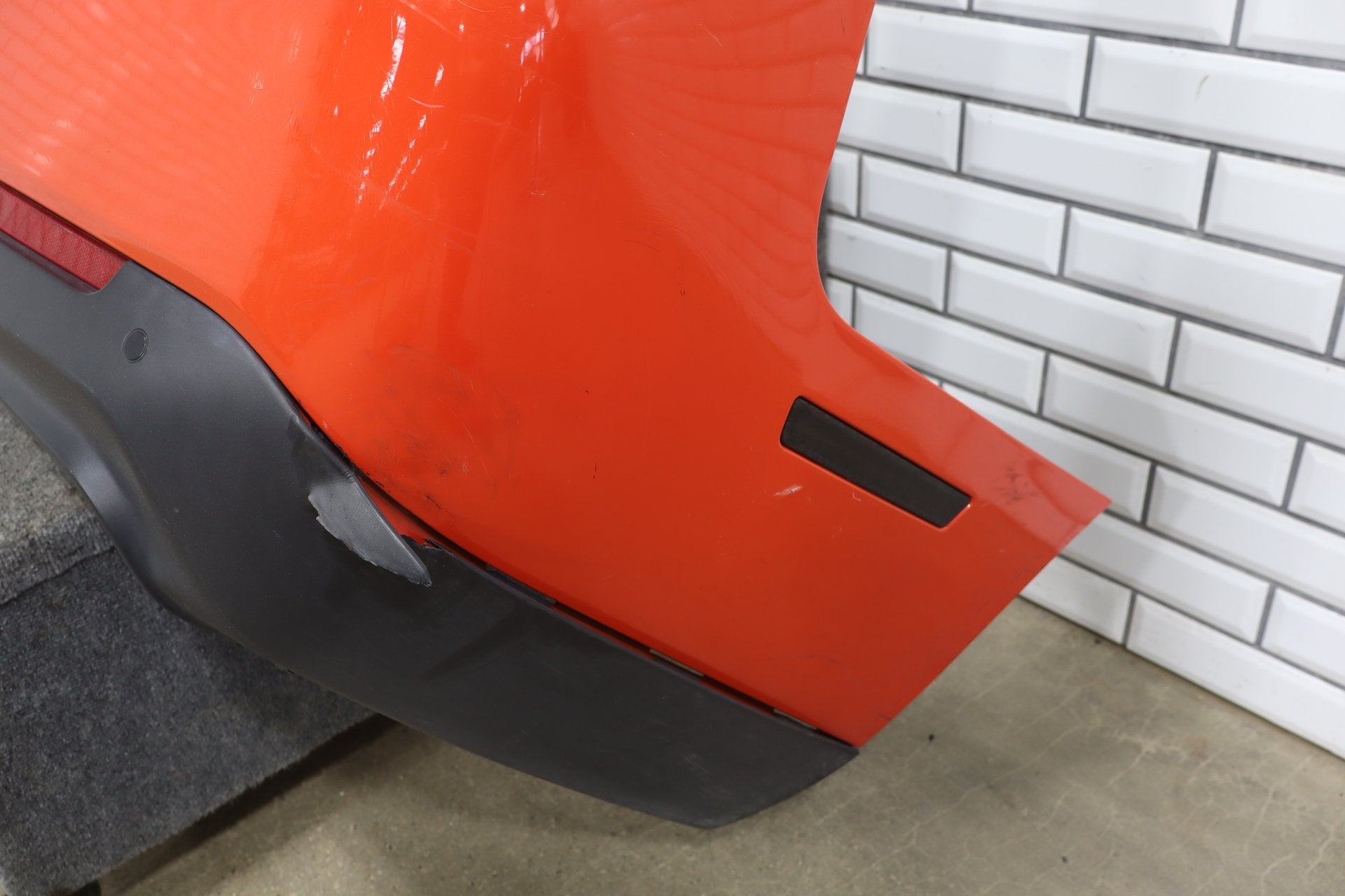 15-23 Dodge Challenger SRT Rear Bumper with Park Assist/Diffuser Go Mango PVP