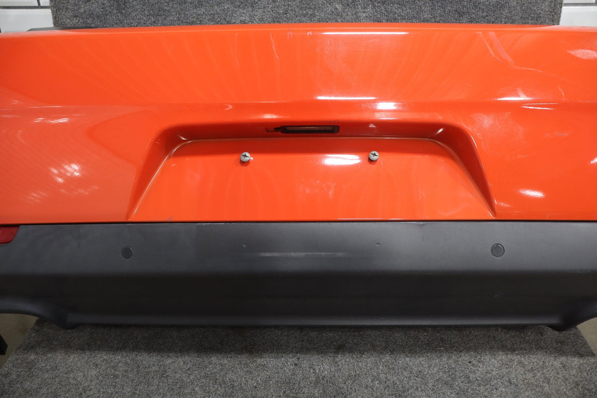 15-23 Dodge Challenger SRT Rear Bumper with Park Assist/Diffuser Go Mango PVP
