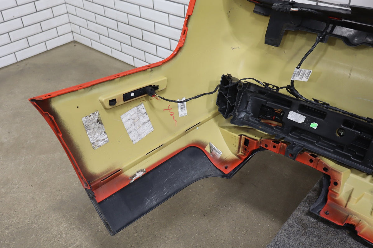 15-23 Dodge Challenger SRT Rear Bumper with Park Assist/Diffuser Go Mango PVP