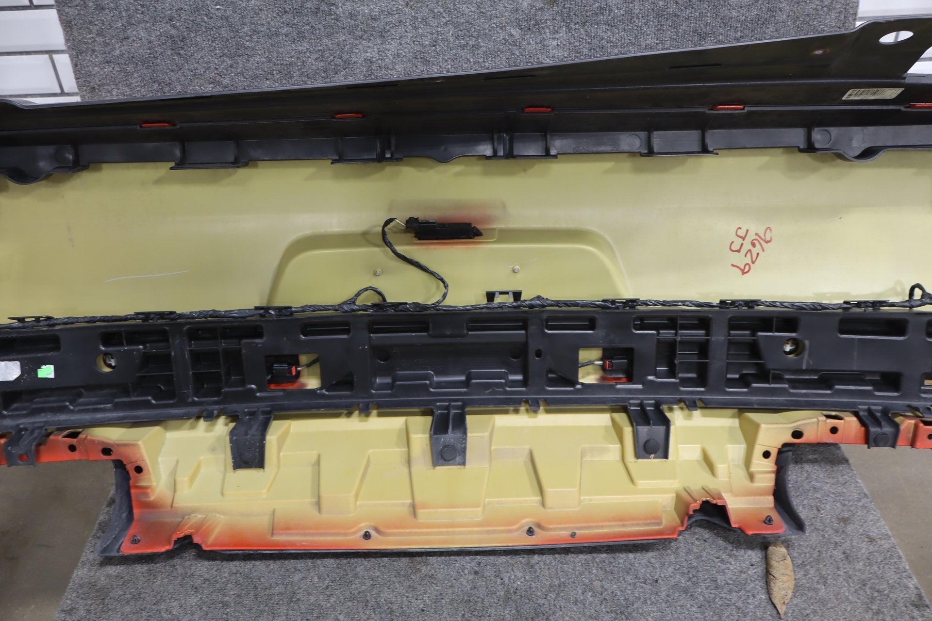 15-23 Dodge Challenger SRT Rear Bumper with Park Assist/Diffuser Go Mango PVP