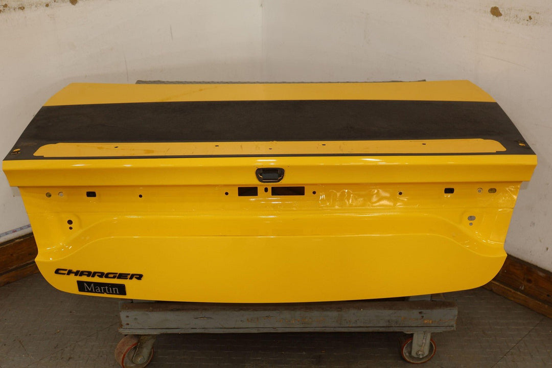 15 - 23 Dodge Charger Rear OEM Trunk Deck Lid (Yellow Jacket/Matte Black Stripe)