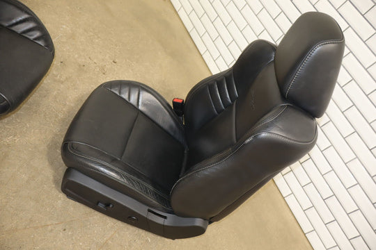 15 - 23 Dodge Charger SRT8 Heated Black Leather Seat Set Front/Rear OEM