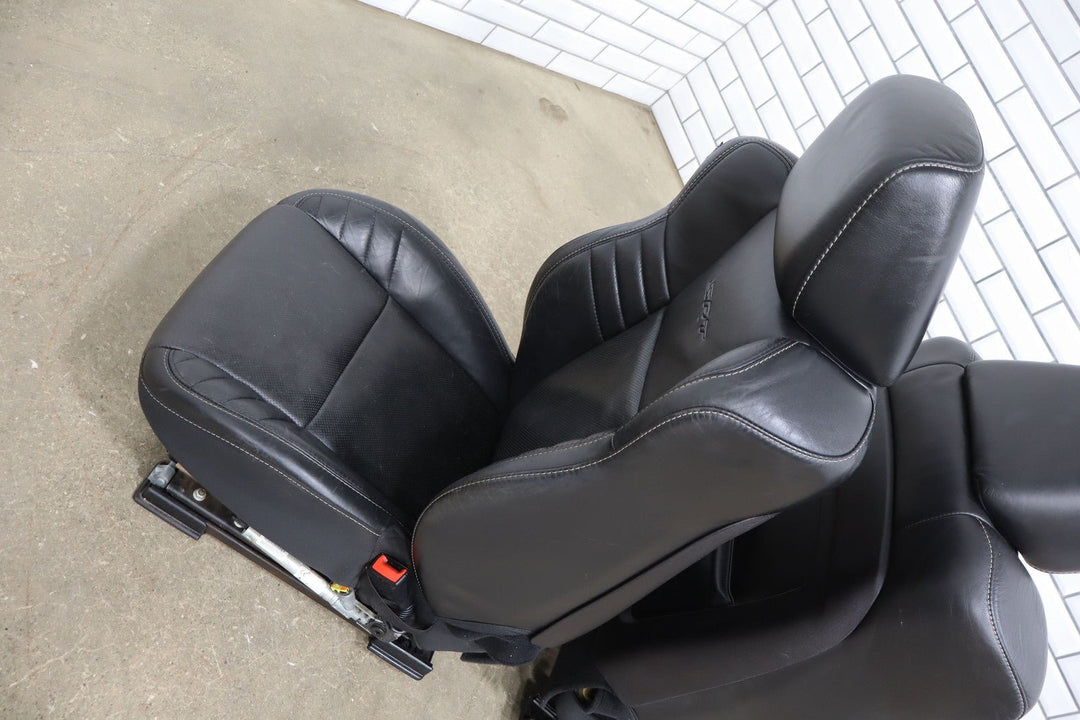 15 - 23 Dodge Charger SRT8 Heated Black Leather Seat Set Front/Rear OEM