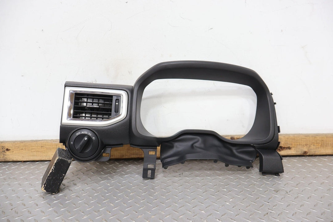16 - 19 Nissan Titan XD Interior Speedometer Trim Bezel (Black G) W/ Switch