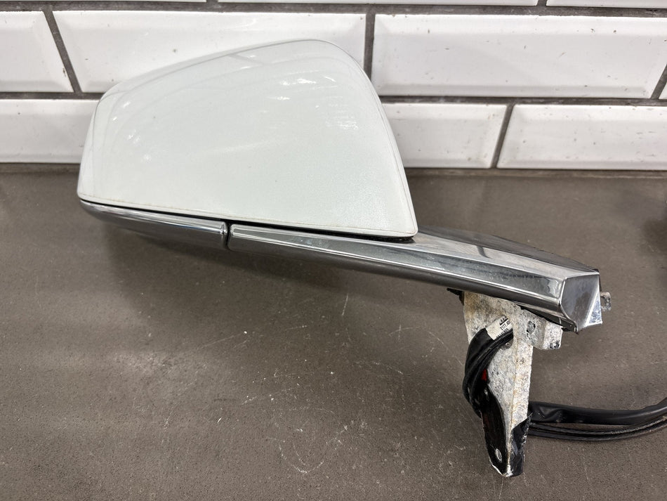 16-20 Model X Front Right Exterior Side View Door Mirror Pearl White PPSW