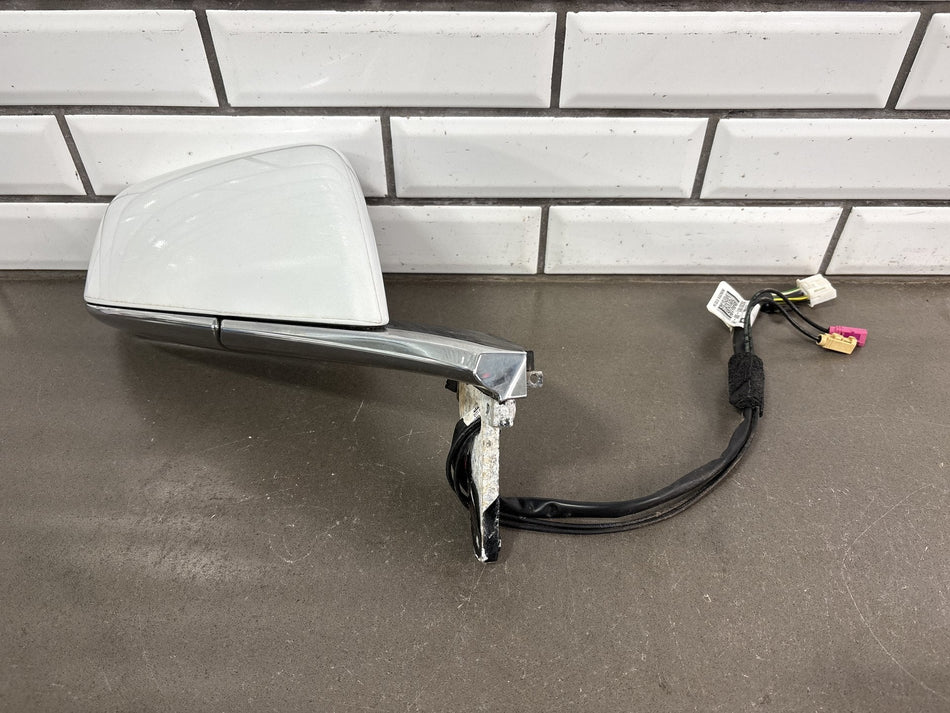 16-20 Model X Front Right Exterior Side View Door Mirror Pearl White PPSW