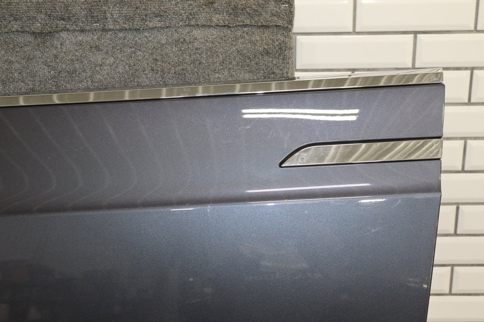 16-20 OEM Tesla Model X Front Left Door Shell Panel Midnight Silver PMNG