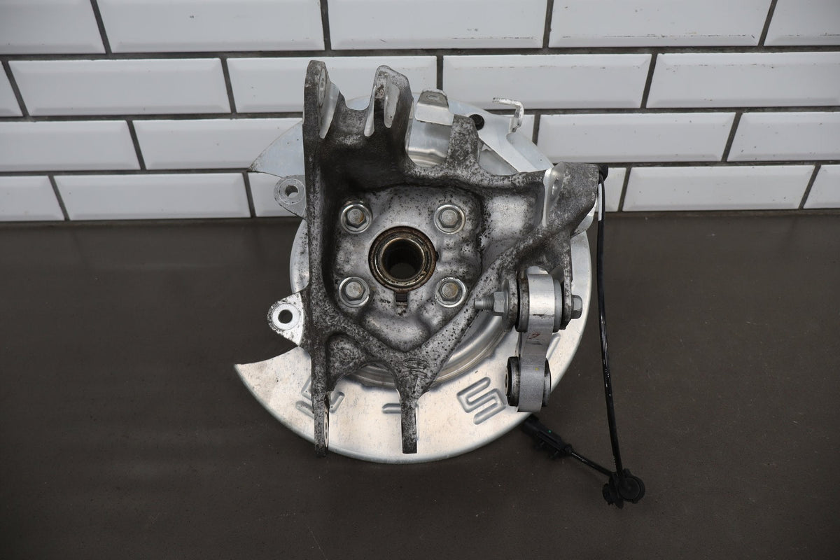 16-20 OEM Tesla Model X Rear Left Driver Suspension Knuckle Spindle W/ Hub
