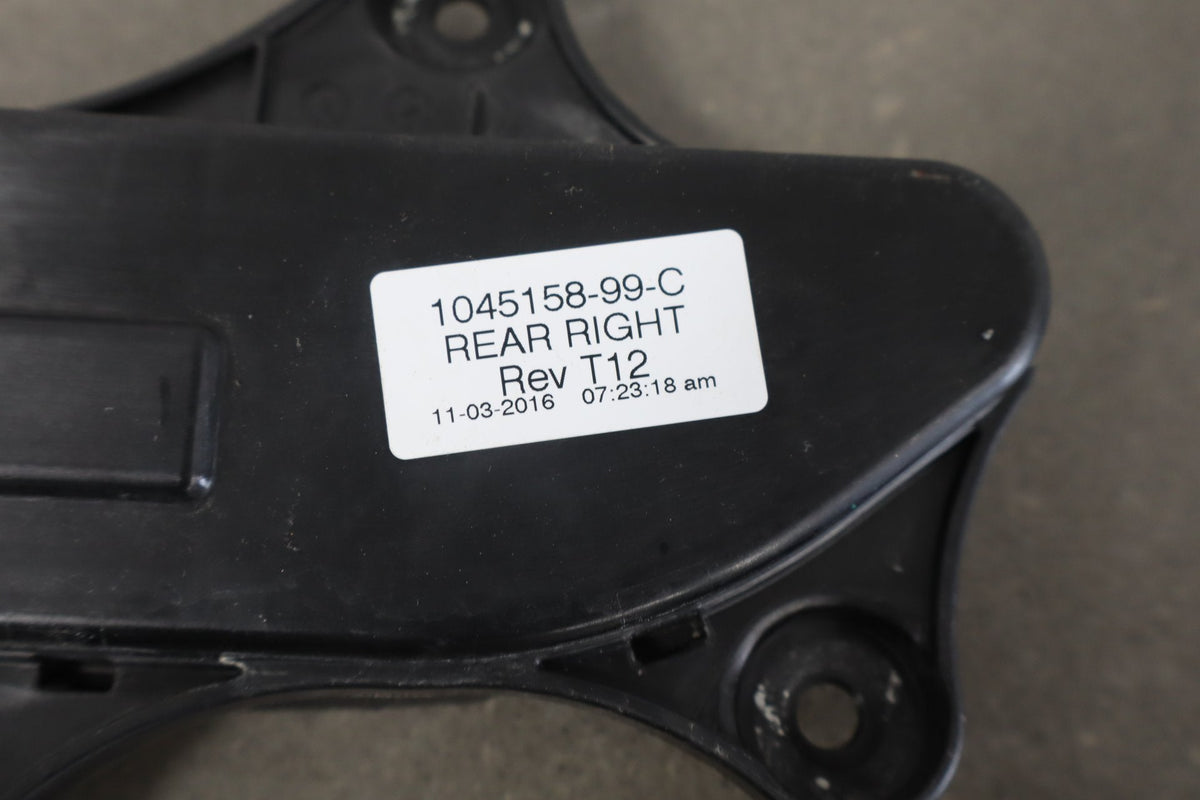 16-20 OEM Tesla Model X Rear Right Passenger Falcon Door Handle Chrome