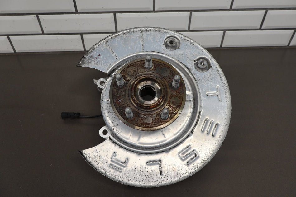 16-20 OEM Tesla Model X Rear Right Passenger Suspension Knuckle Spindle W/ Hub