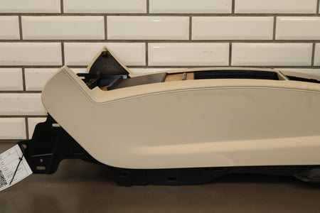16-20 Tesla Model X Front Center Console Cream Woodgrain