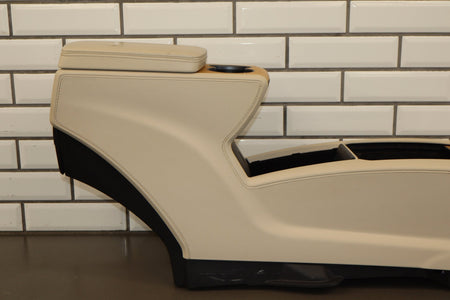 16-20 Tesla Model X Front Center Console Cream Woodgrain