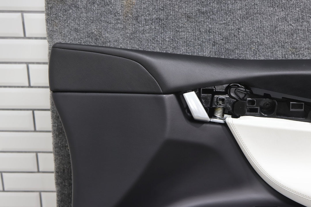 16 - 20 Tesla Model X Front Right RH Interior Door Trim Panel (White & Black)