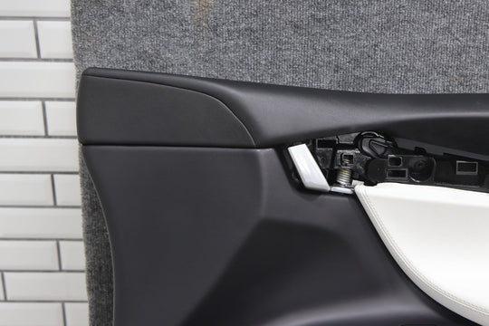 16 - 20 Tesla Model X Front Right RH Interior Door Trim Panel (White & Black)