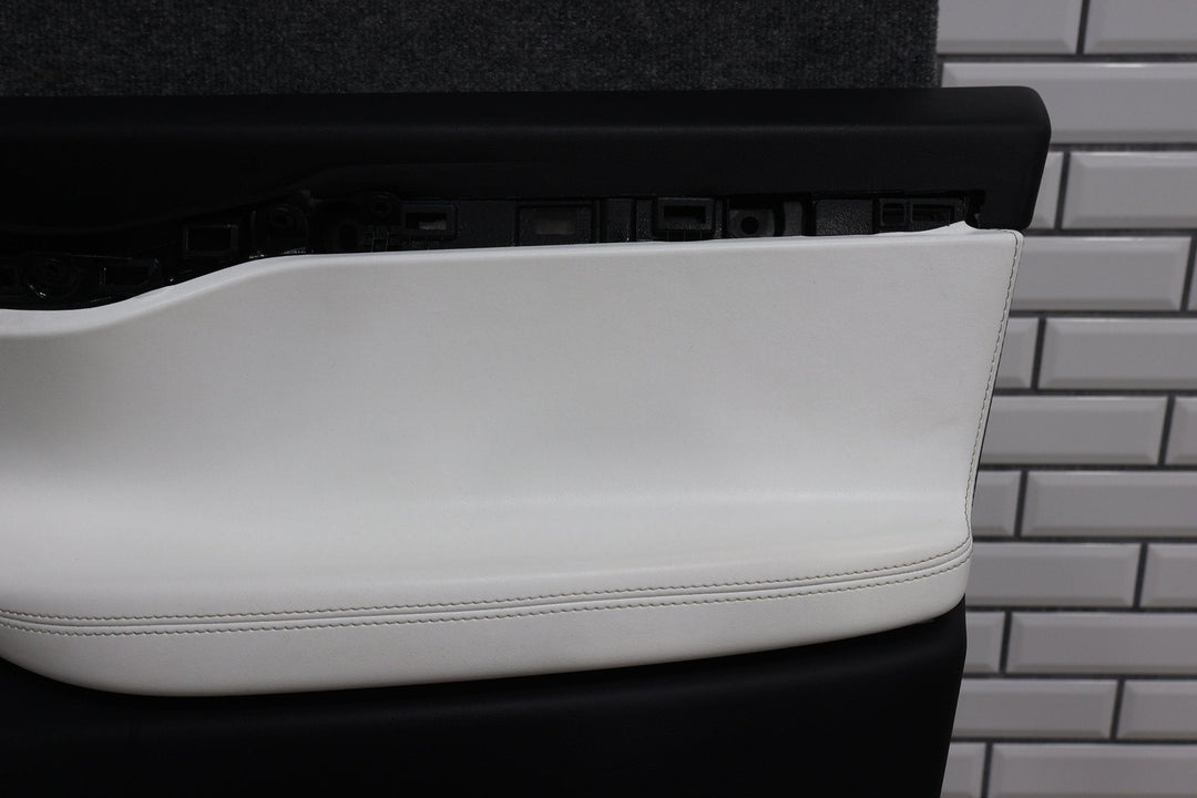 16 - 20 Tesla Model X Front Right RH Interior Door Trim Panel (White & Black)