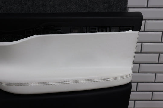 16 - 20 Tesla Model X Front Right RH Interior Door Trim Panel (White & Black)