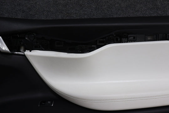 16 - 20 Tesla Model X Front Right RH Interior Door Trim Panel (White & Black)