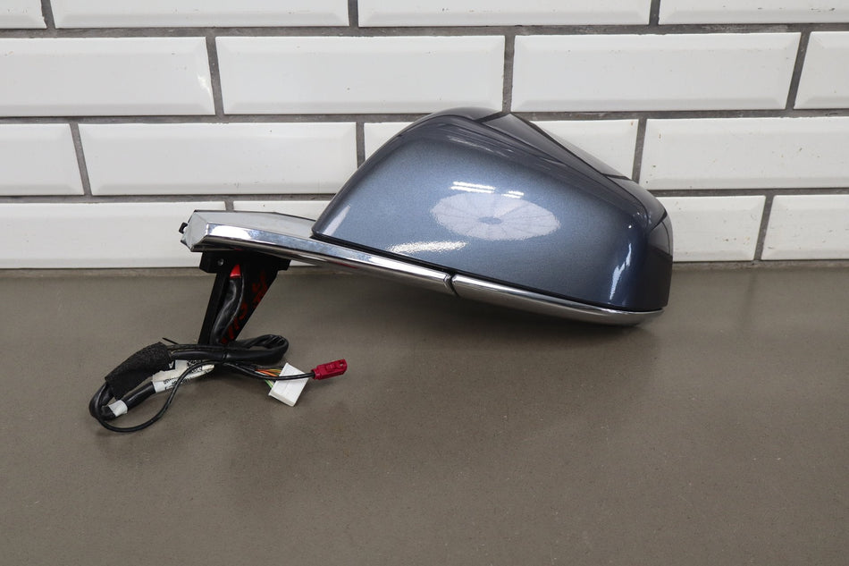 16-20 Tesla Model X Left Rear View Door Mirror Midnight Silver Metallic PMNG