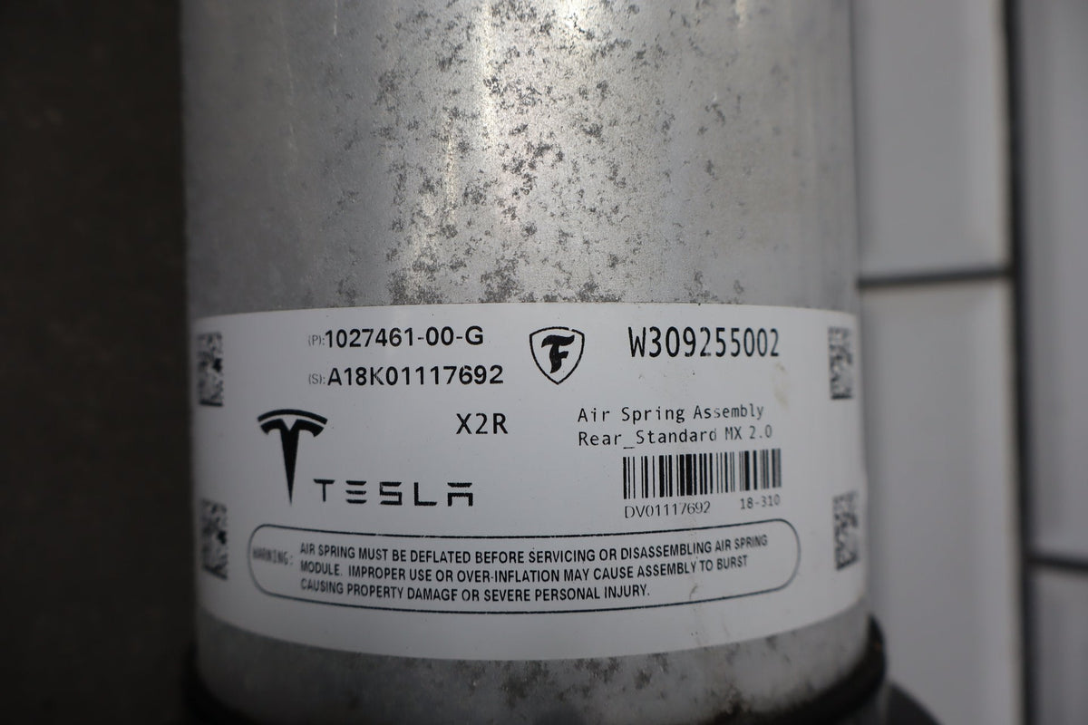 16-20 Tesla Model X Rear Right Passenger Air Shock Strut Assembly OEM