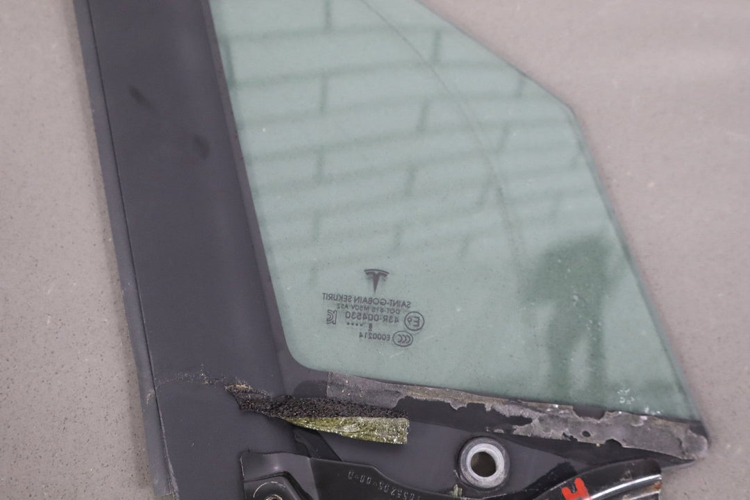 16 - 23 OEM Tesla Model X Front Left Driver Side Quarter Door Window Glass