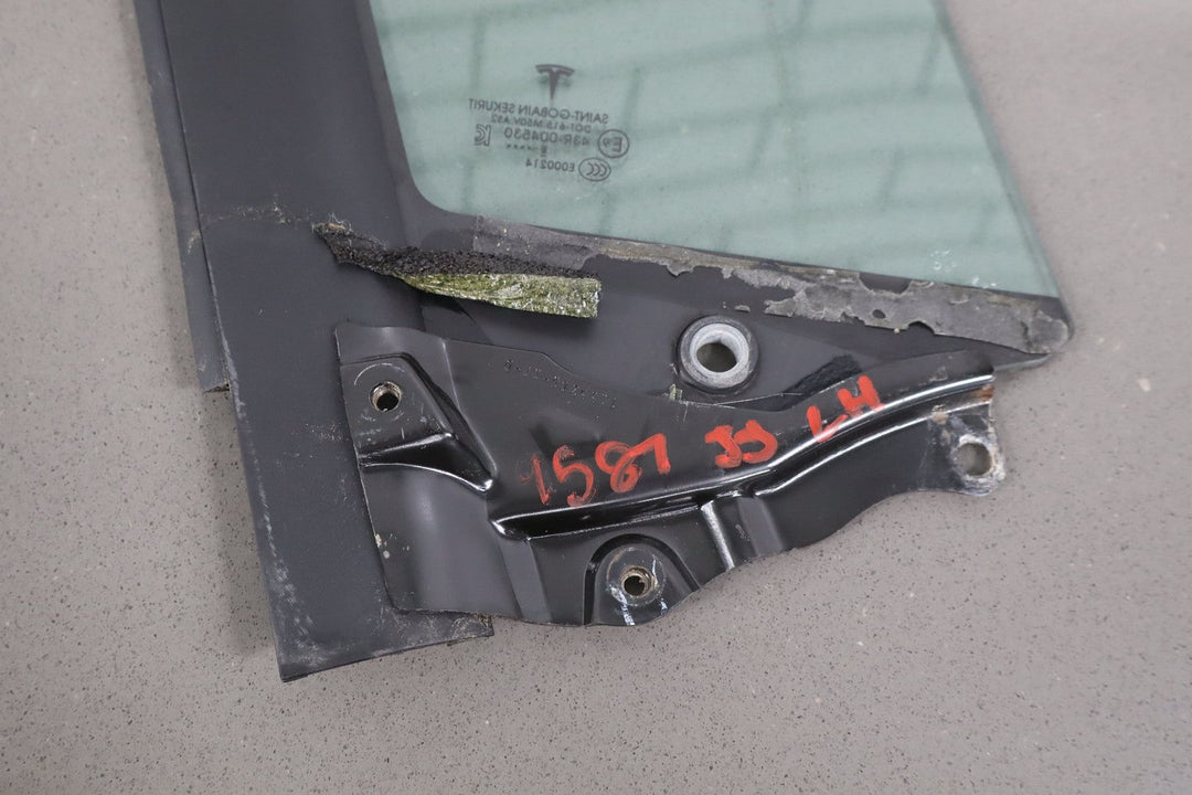 16 - 23 OEM Tesla Model X Front Left Driver Side Quarter Door Window Glass