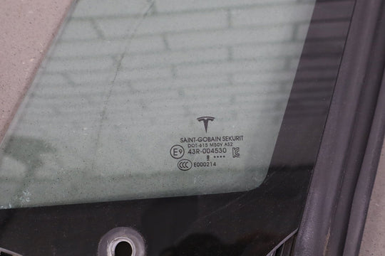 16 - 23 OEM Tesla Model X Front Left Driver Side Quarter Door Window Glass