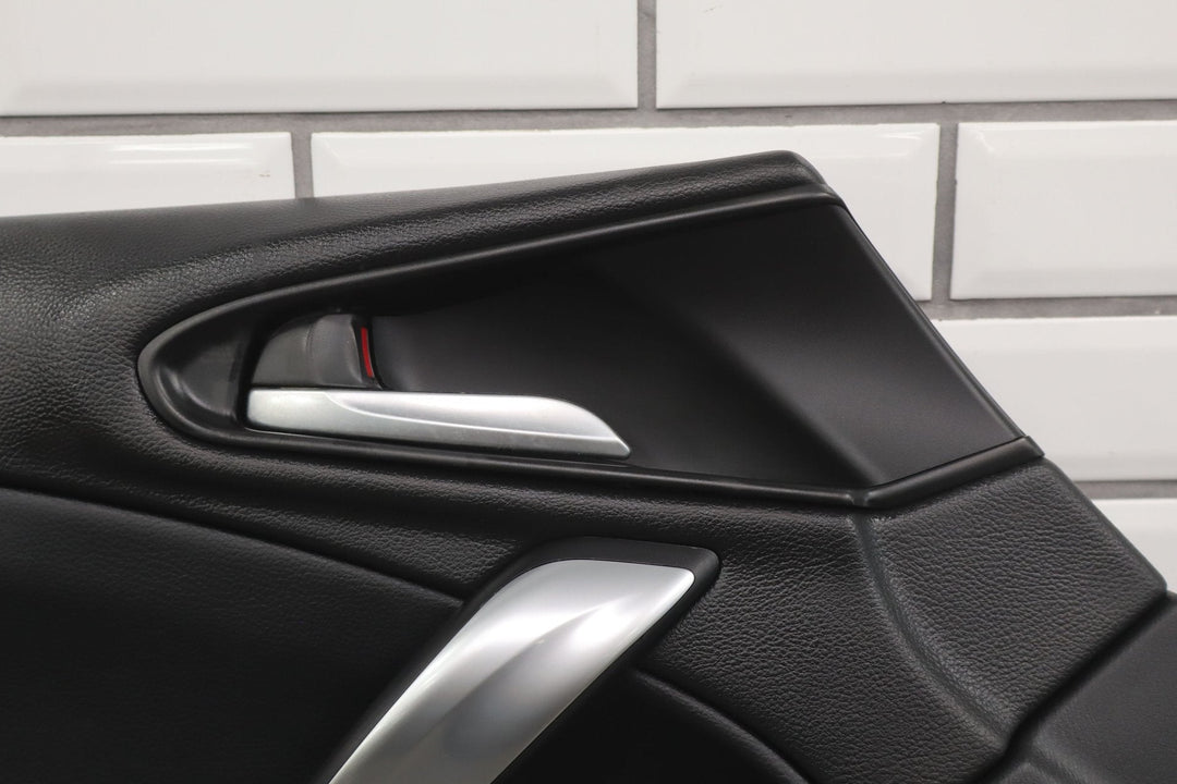 17 - 20 Fiat 124 Spider Left LH Interior Door Trim Panel Black Nero (X9)