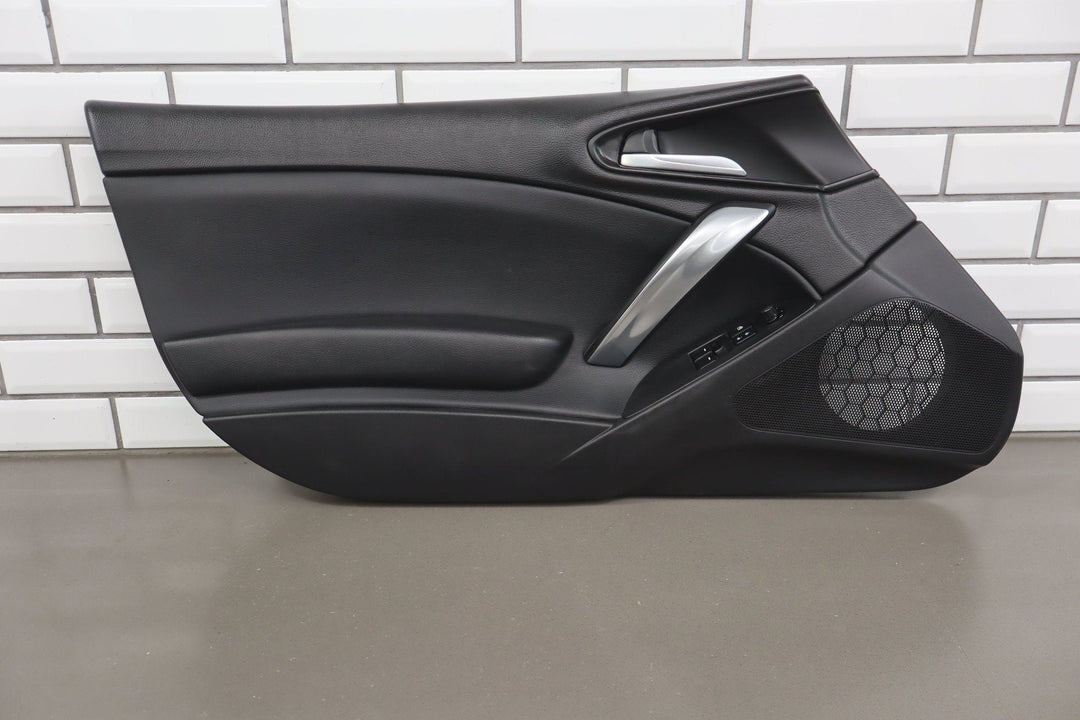 17 - 20 Fiat 124 Spider Left LH Interior Door Trim Panel Black Nero (X9)